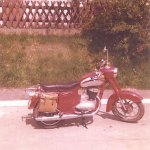 06  1974 - 1975 - Mein erstes Klasse 1 Motorrad, Jawa 250 Baujahr 1964 mit 13 PS.  Man kann es kaum glauben, das war ein wunderschönes Ding.