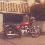 08  1976 - 1977 - Mein erstes 4 Zylinder Motorrad.  Honda CB 400 mit 37 PS.