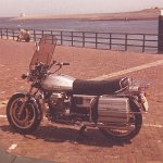 11  1977 - 1979 - Kleiner Ausritt mit der neuen Guzzi nach Den Helder / Niederlande.